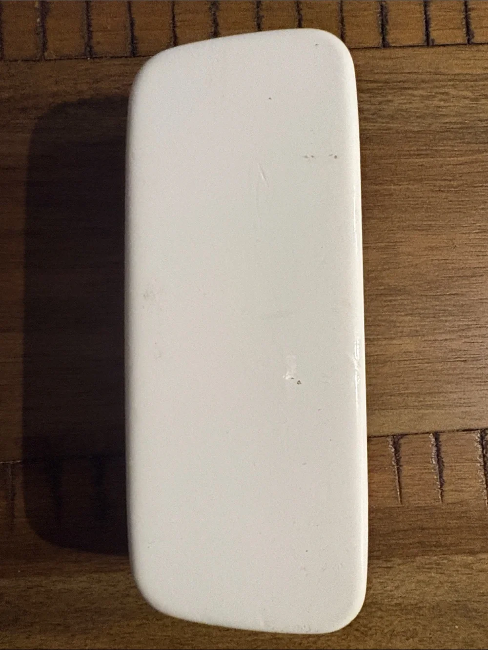 Nine West Glossy White Hard Eyeglass Case